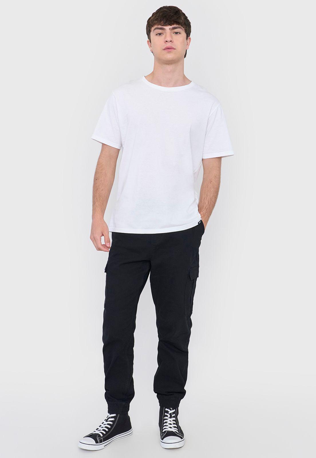 Jogger Hombre Cargo Color Negro Corona-0