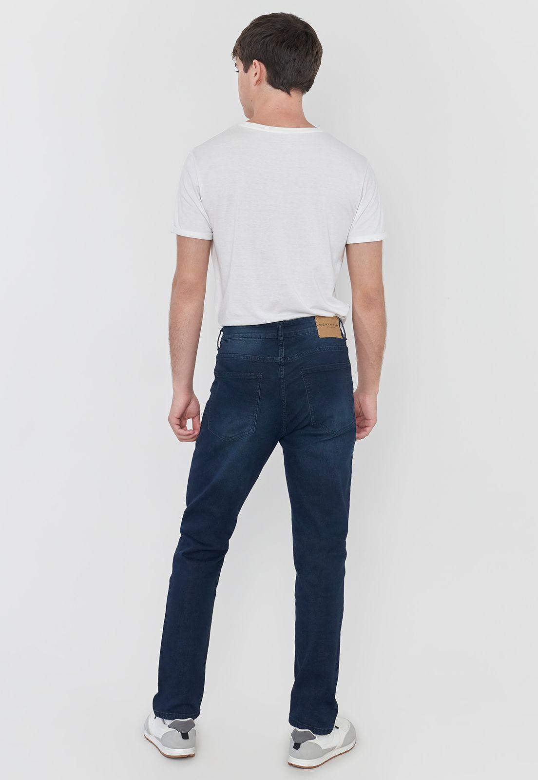 Jeans Hombre Skinny Spandex Azul Raw Corona-2