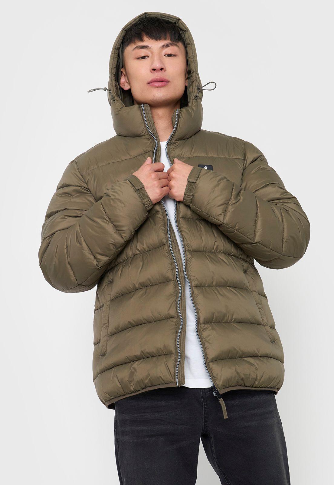 Parka Hombre Lisa Verde Corona-0