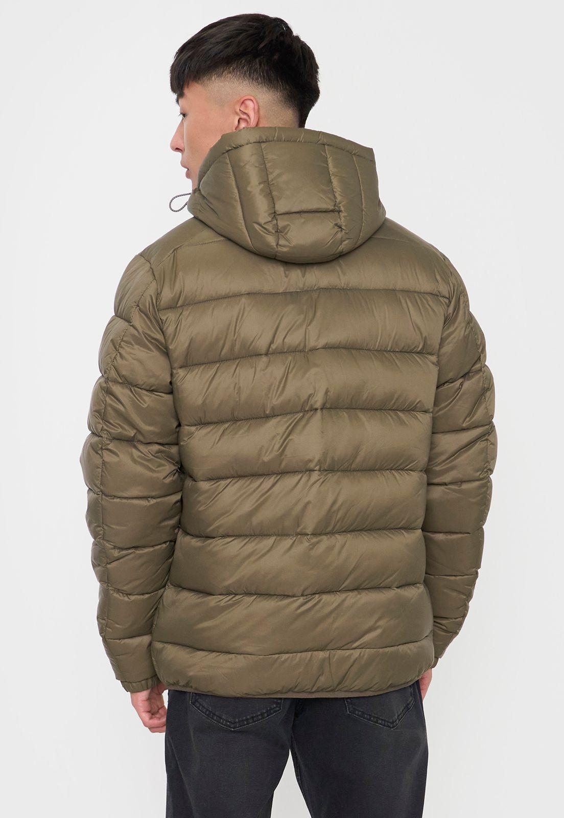 Parka Hombre Lisa Verde Corona-1