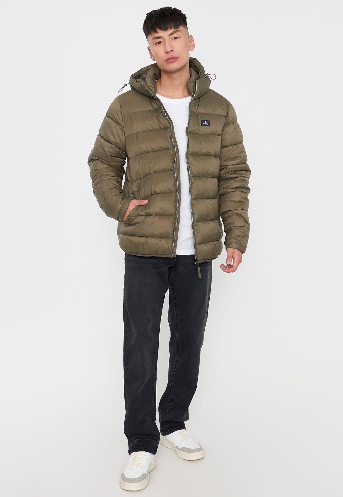 Parka Hombre Lisa Verde Corona-3
