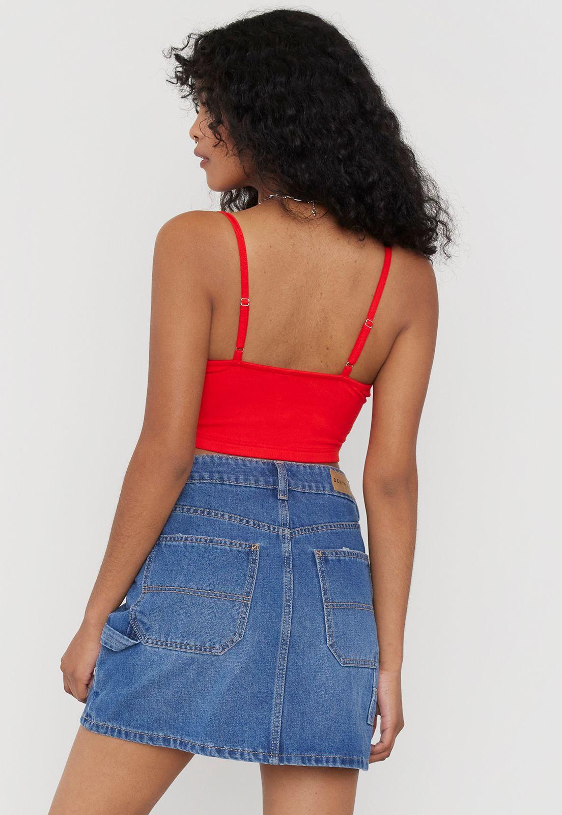 Peto Mujer Corset Rojo Corona-1