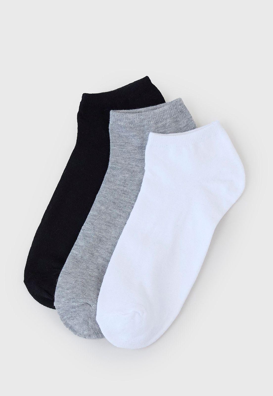 Calcetines Hombre Tripack Corto Mix Liso Corona-0