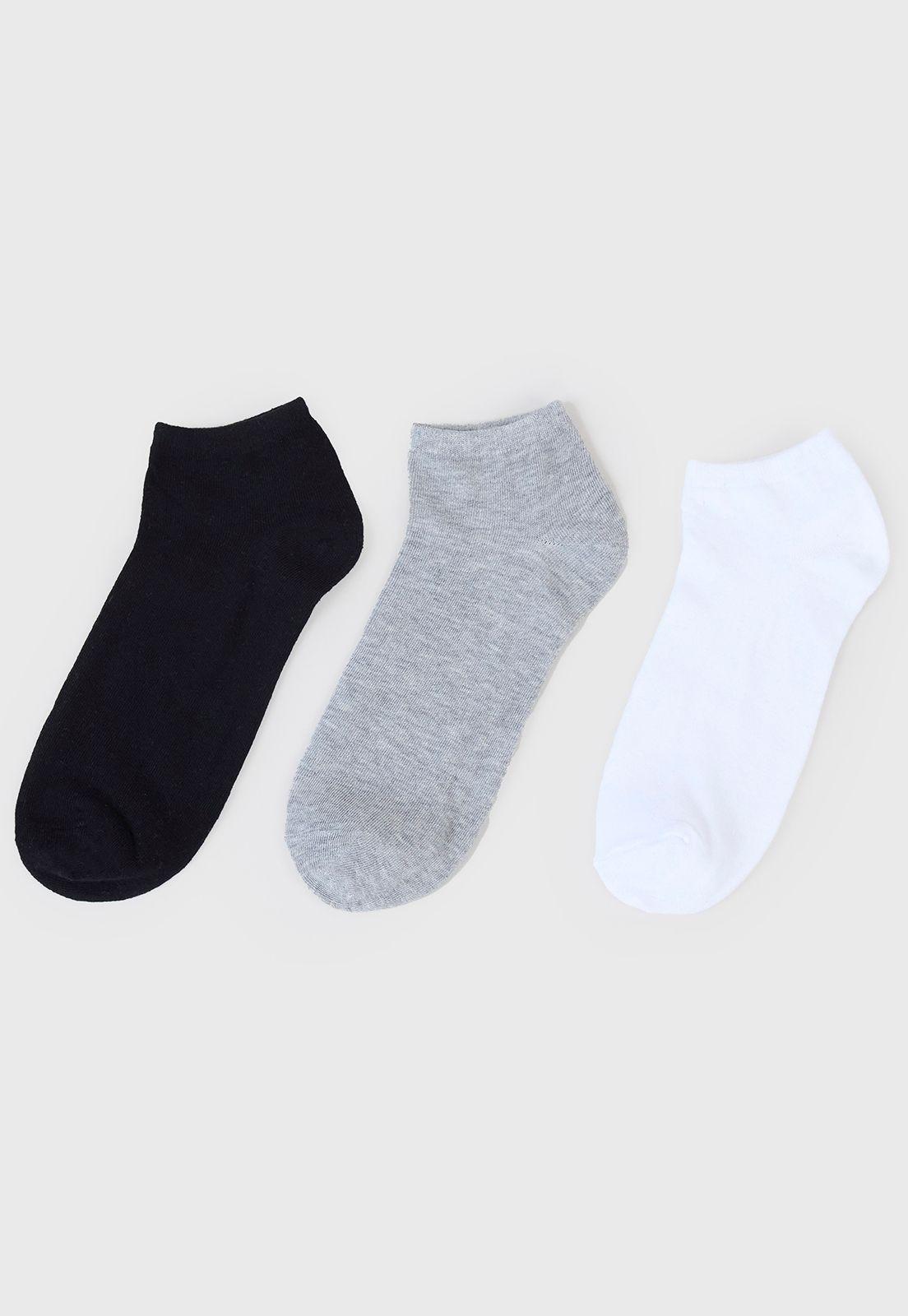 Calcetines Hombre Tripack Corto Mix Liso Corona-2