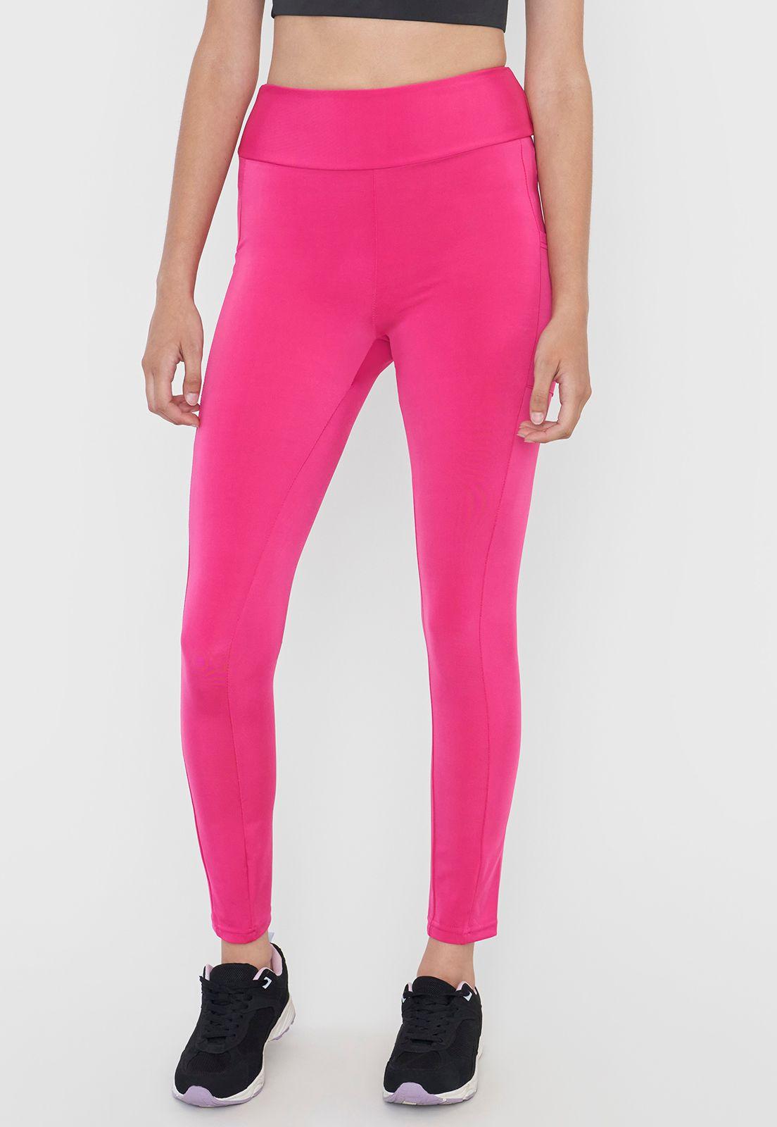 Calza Mujer Deportiva Pitillo Color Fucsia Corona-1