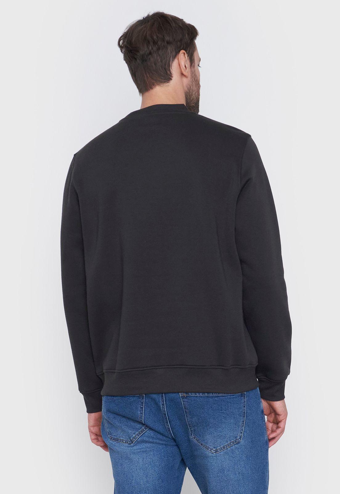 Polerón Hombre Rneck Front Print Charcoal Corona-1