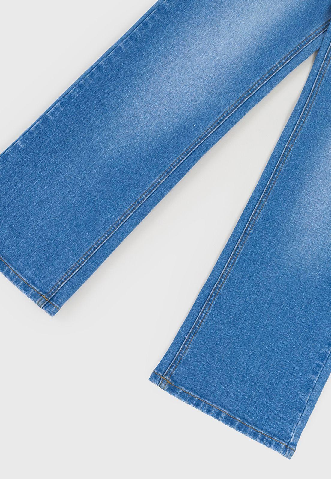Jeans Niña Kids Wide Leg Color Azul Medio Corona-3