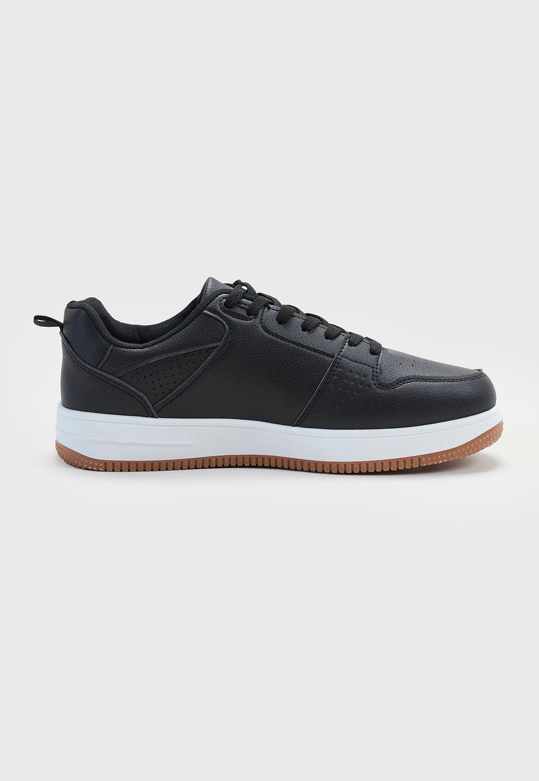 Zapatilla Hombre Urbana Contraste Negro Corona-1