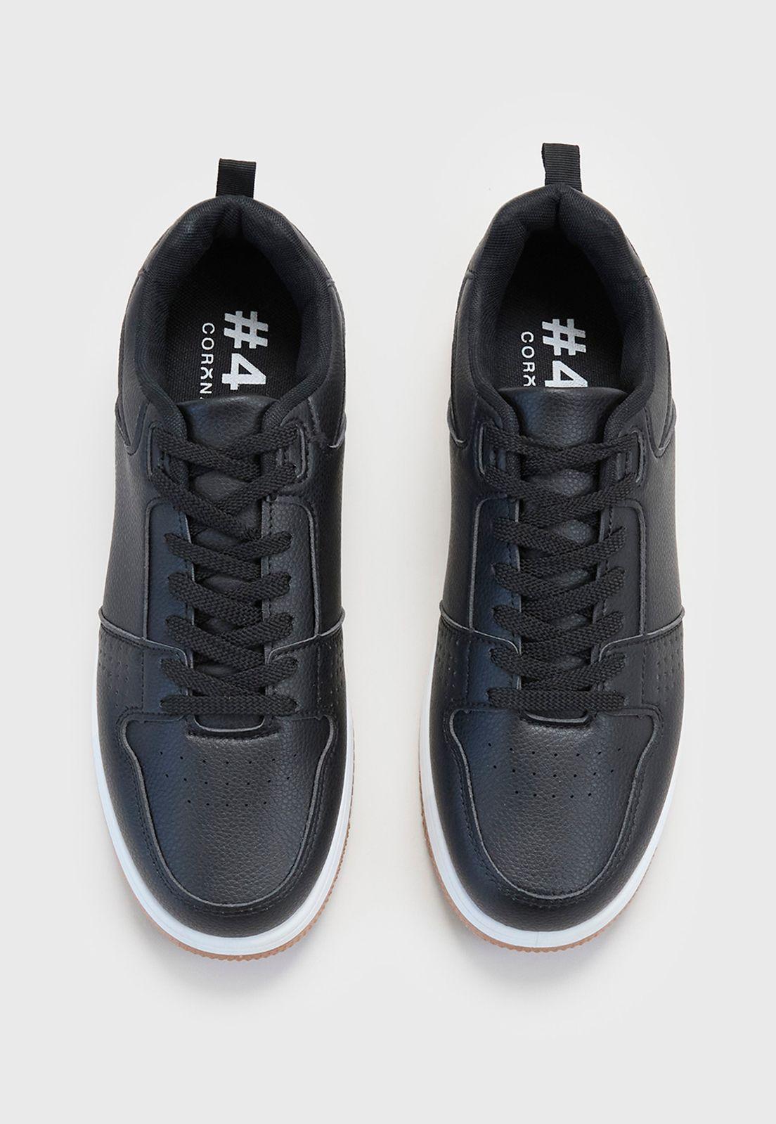 Zapatilla Hombre Urbana Contraste Negro Corona-2