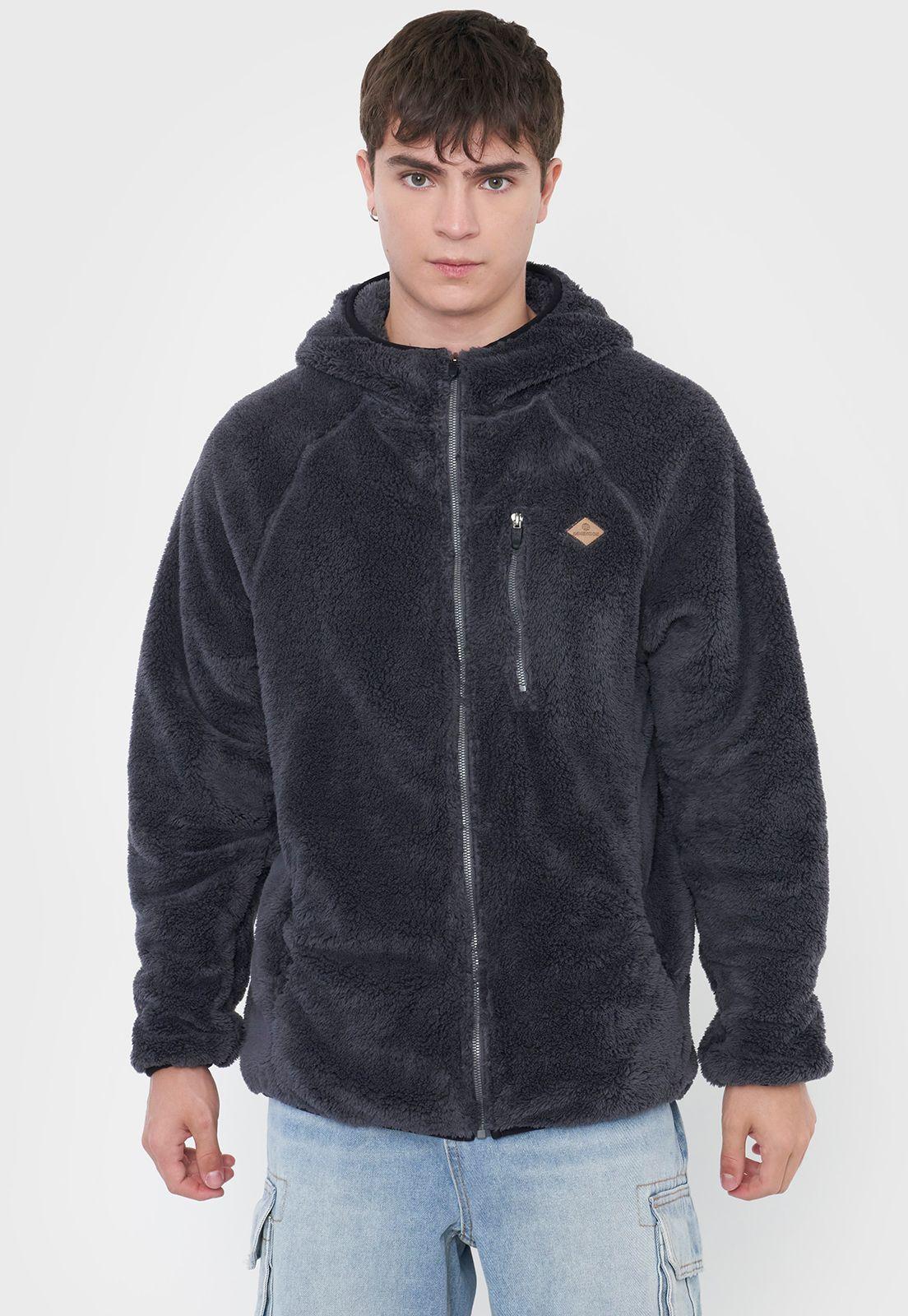 Peludo Hombre Liso Gris Corona-2