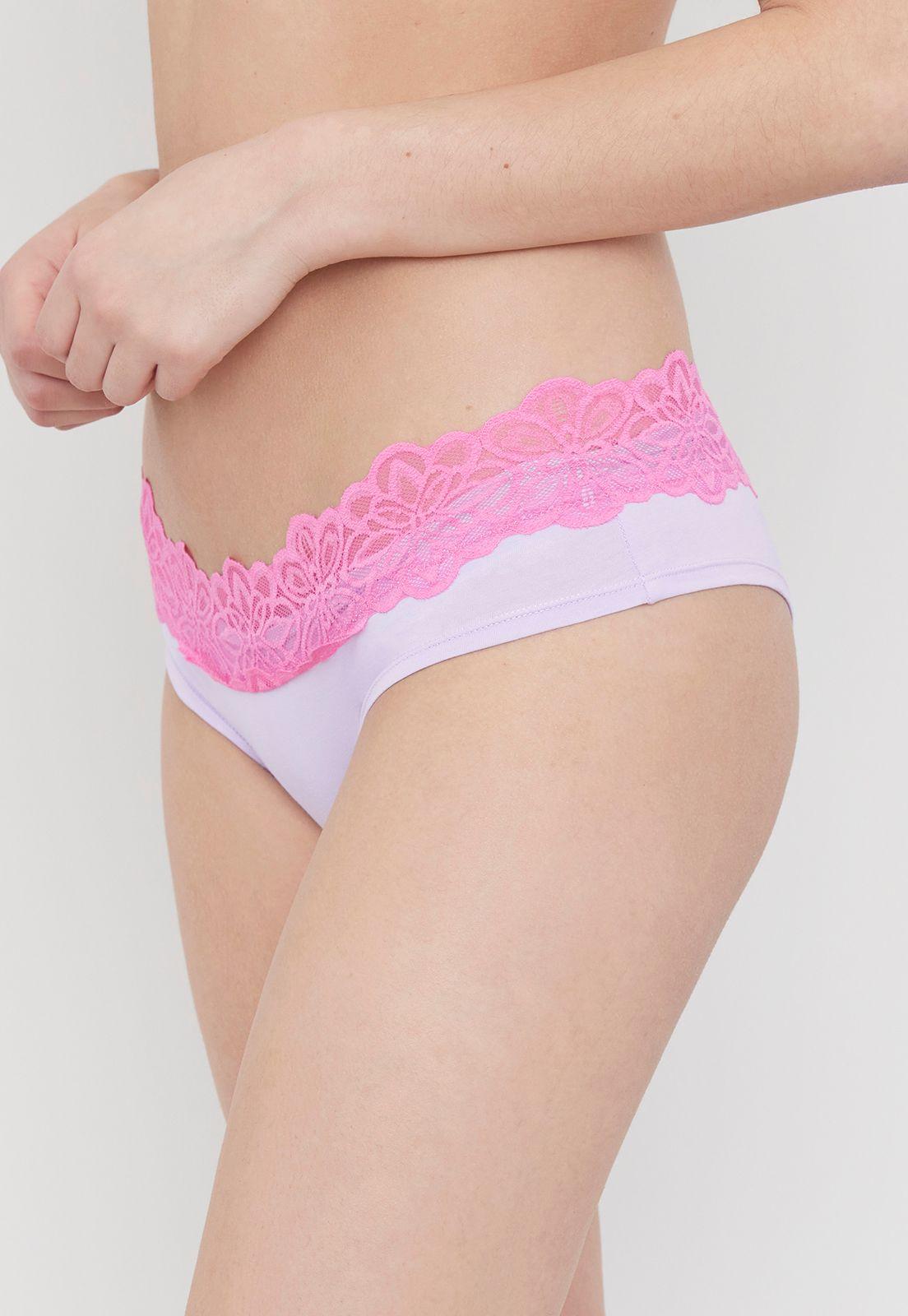 Pantaleta Mujer Lila Cotton Corona-3