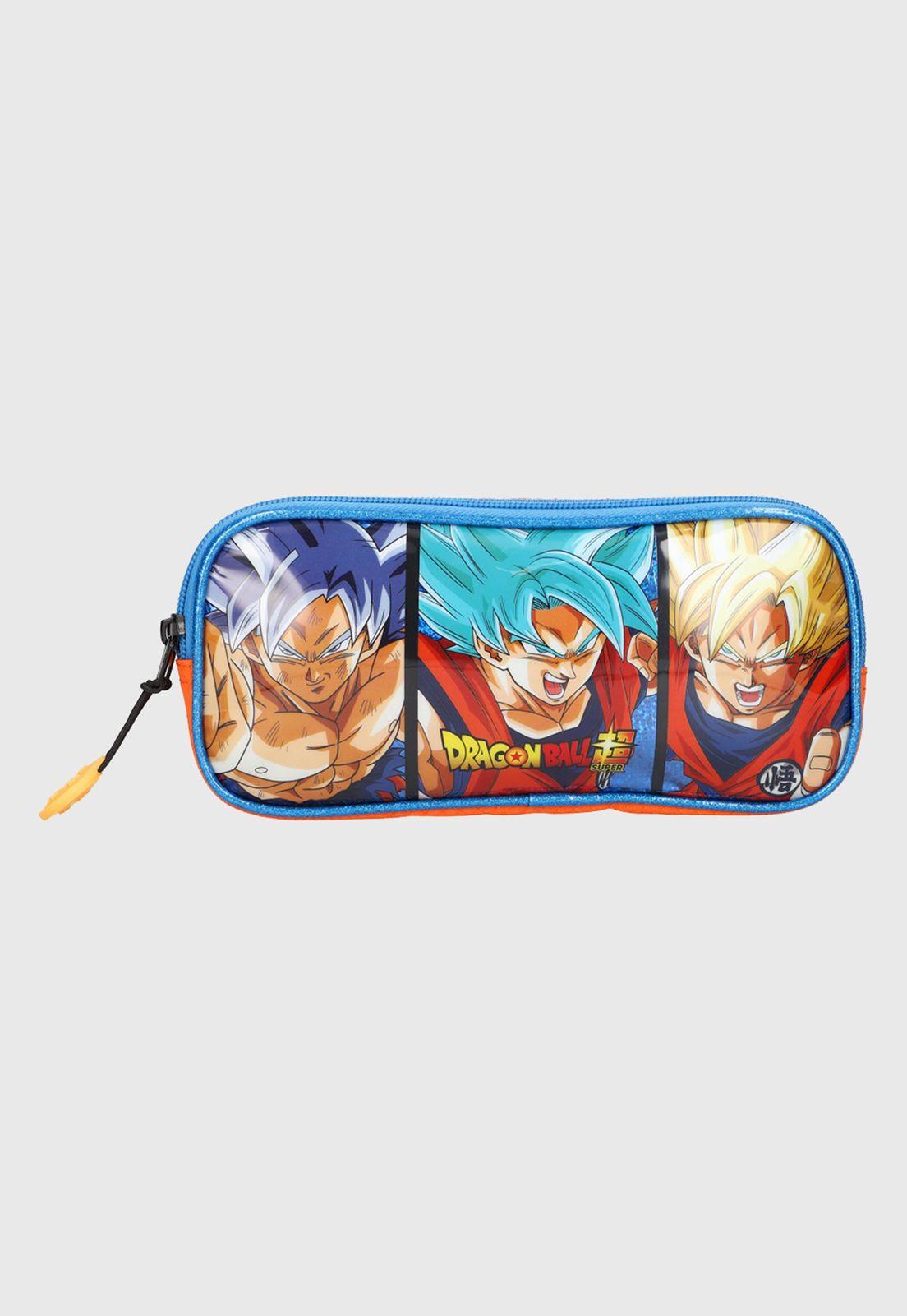 Estuche Dragon Ball Super Doble Cierre Azul Corona-0