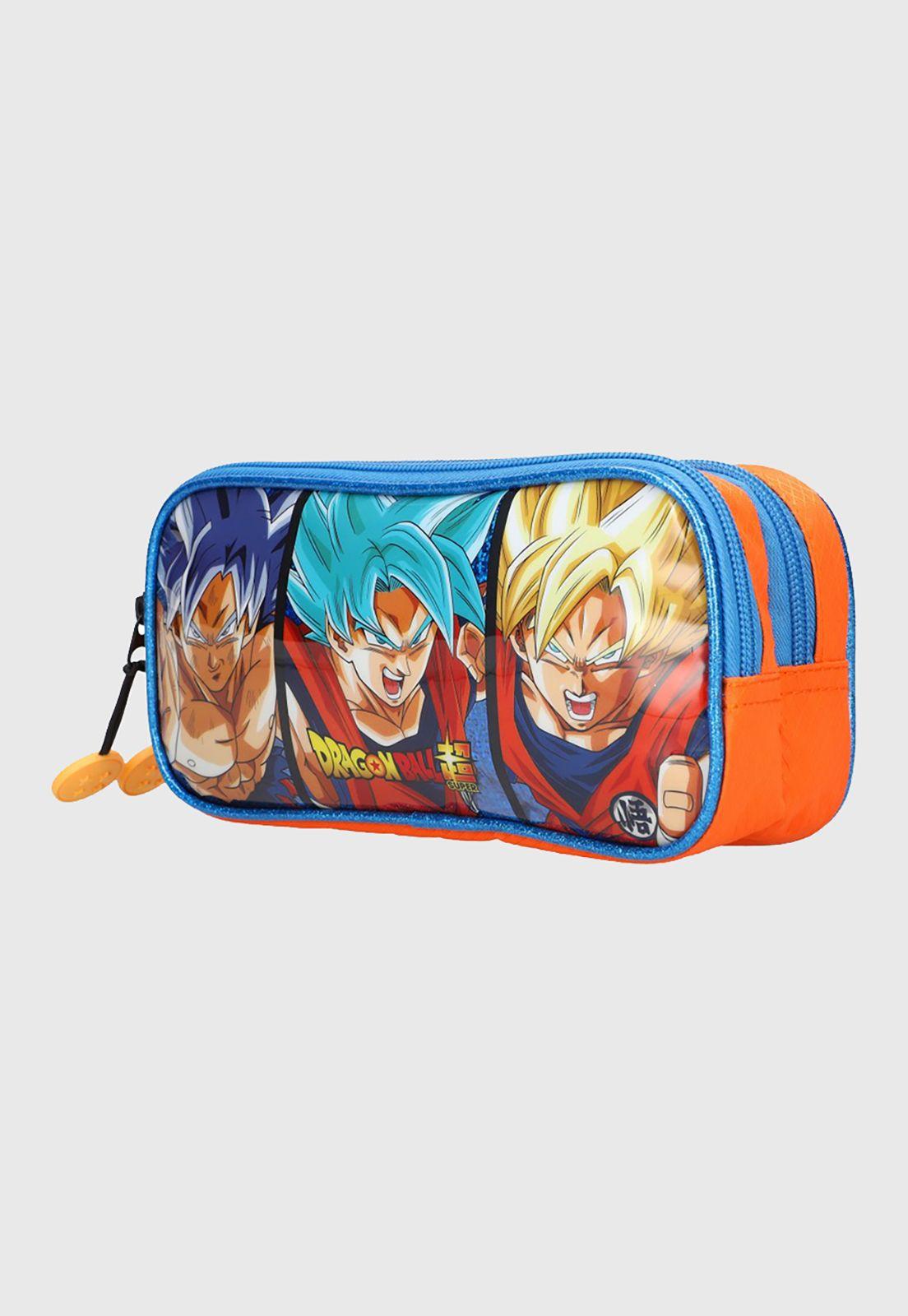 Estuche Dragon Ball Super Doble Cierre Azul Corona-1