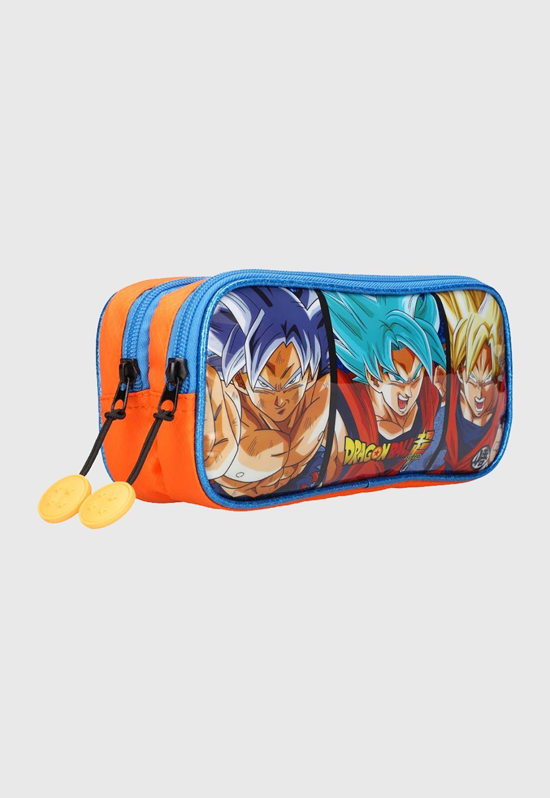 Estuche Dragon Ball Super Doble Cierre Azul Corona-2