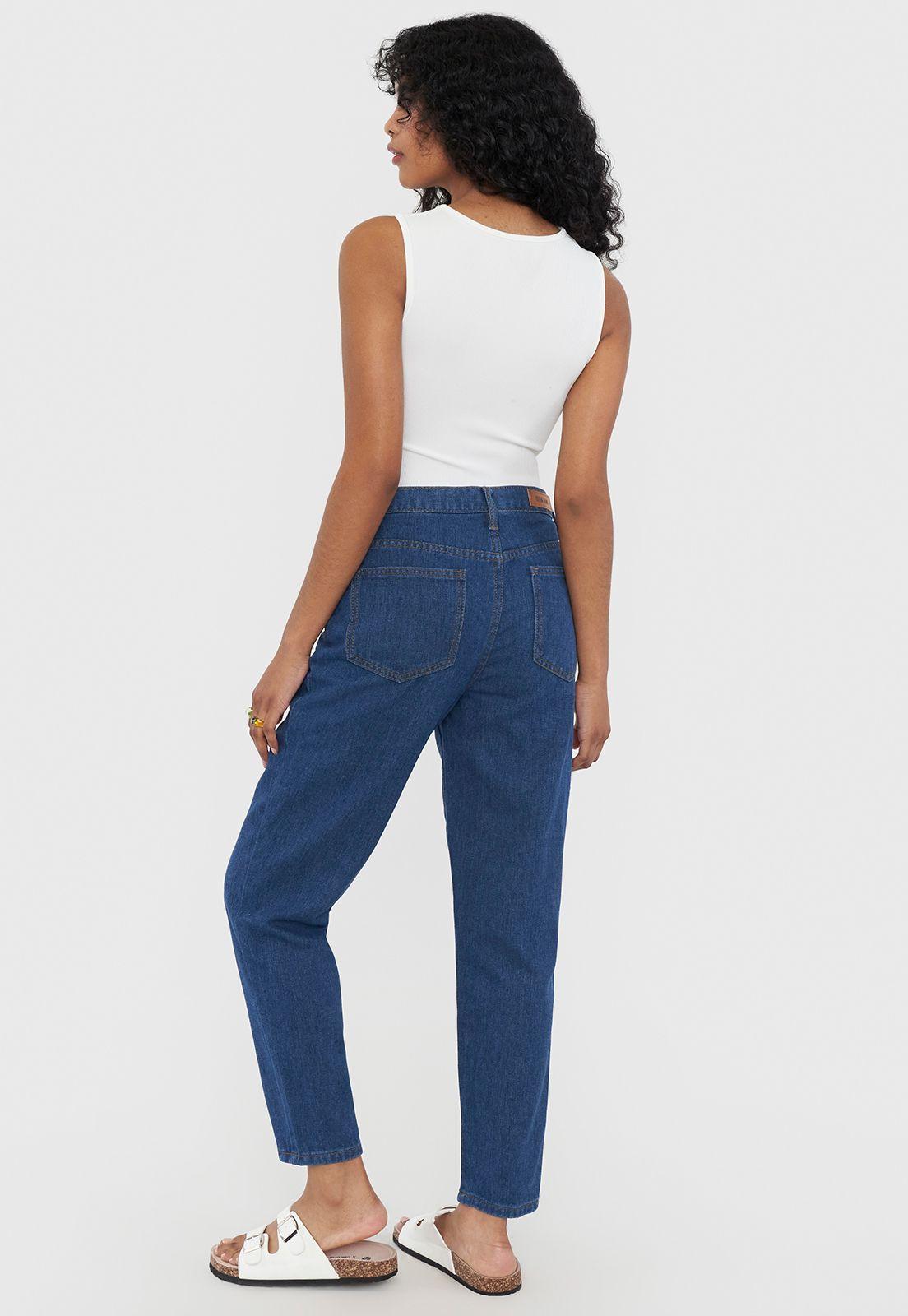 Jeans Mujer Mom II Azul Oscuro - Corona-3