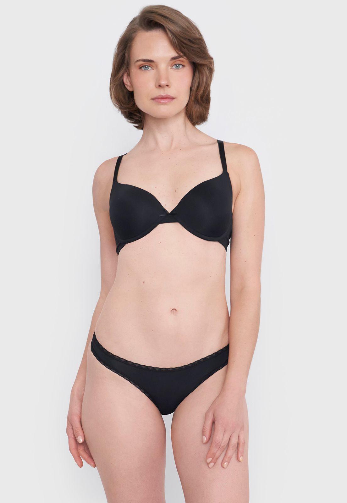 Calzón Mujer Negro Bikini Corona-0