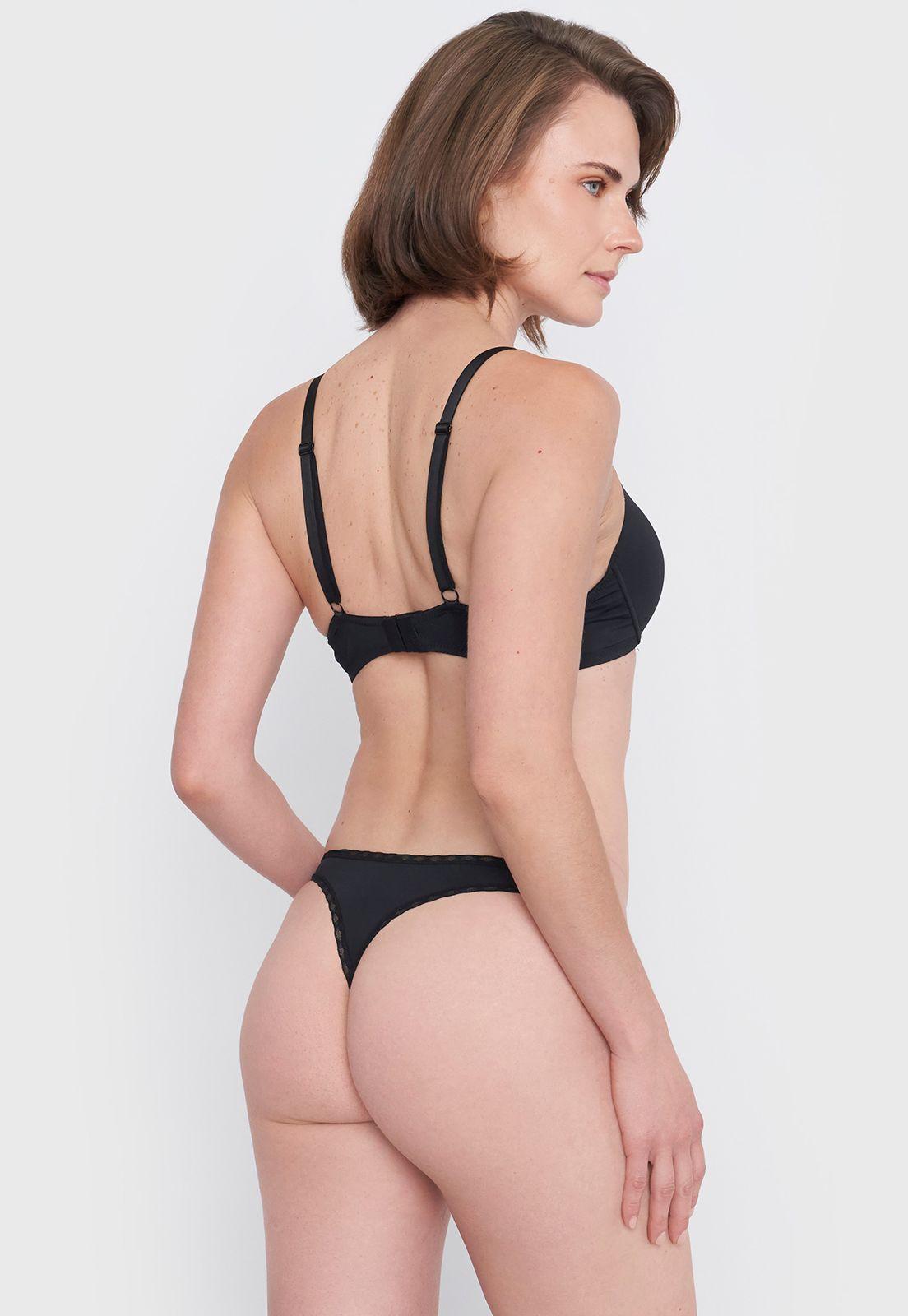 Calzón Mujer Negro Bikini Corona-2