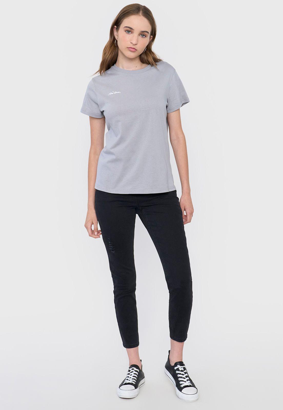 Polera Mujer Fun Regular Gris Claro Corona-3