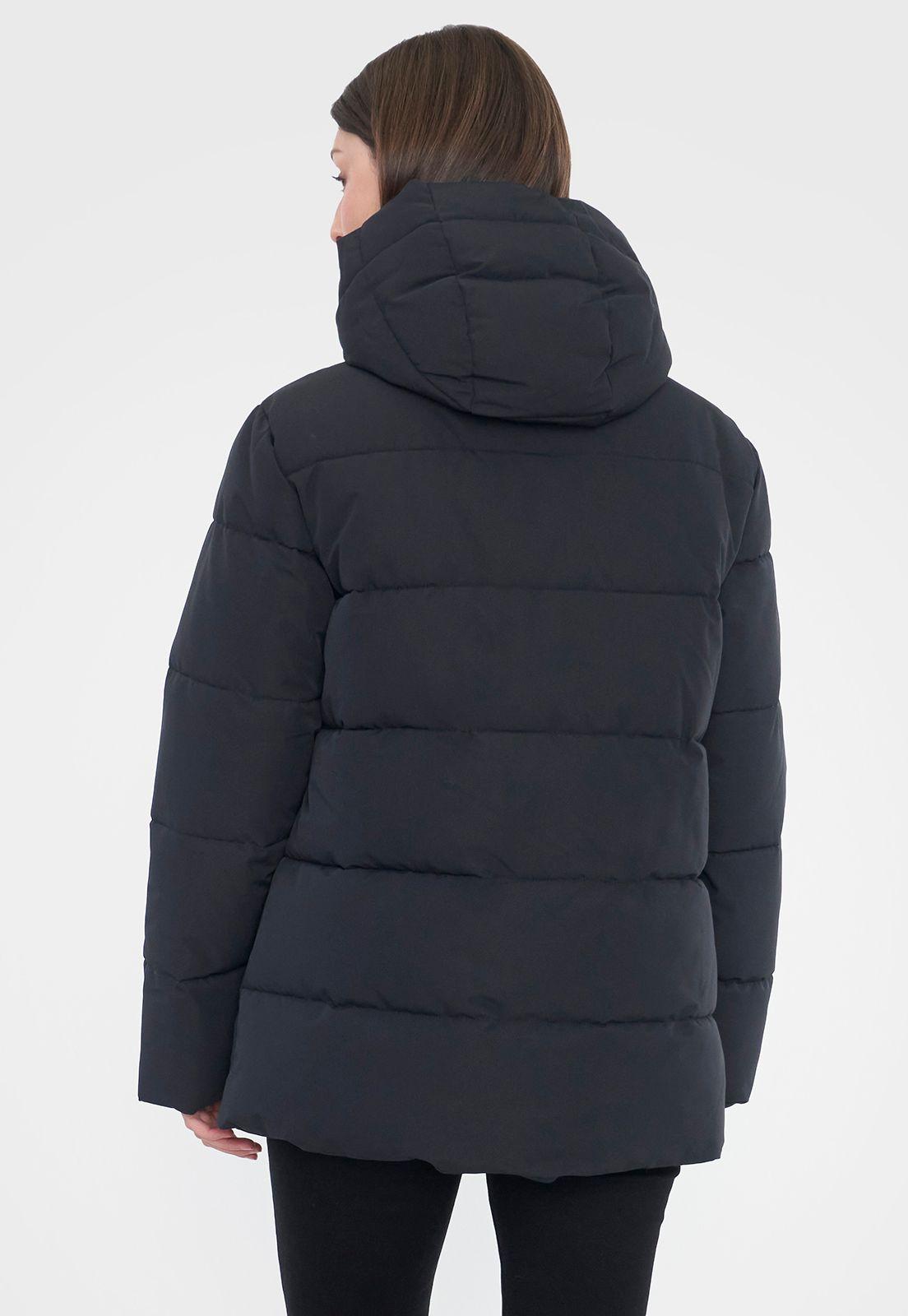 Parka Mujer Oversize Negro Corona-1