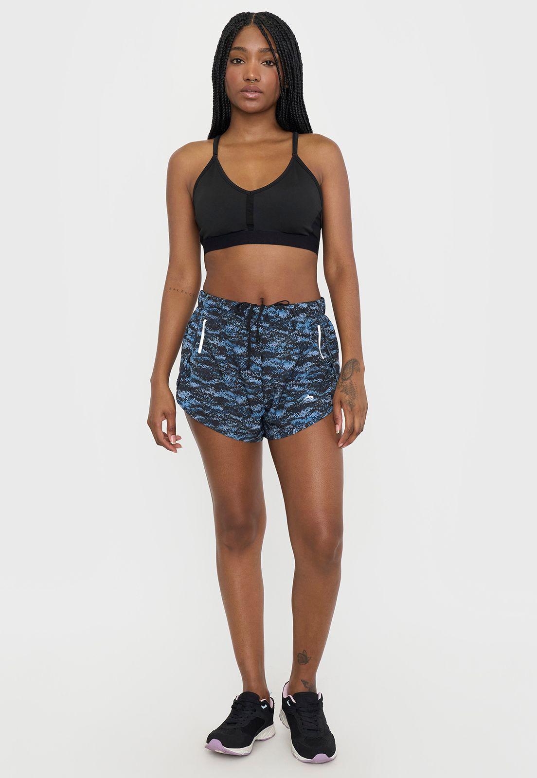 Short Calza Mujer Deportivo Celeste Corona-0