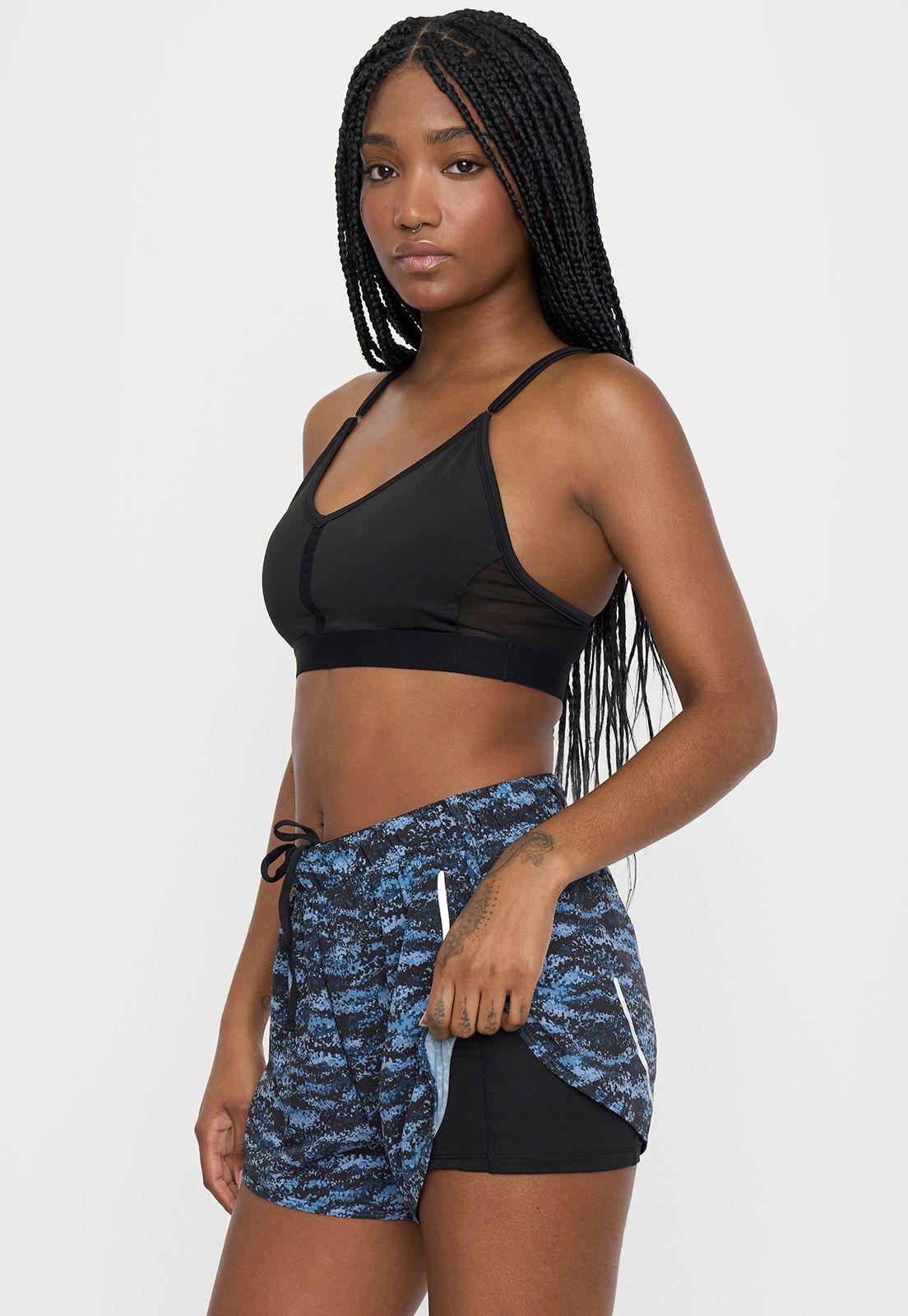 Short Calza Mujer Deportivo Celeste Corona-3