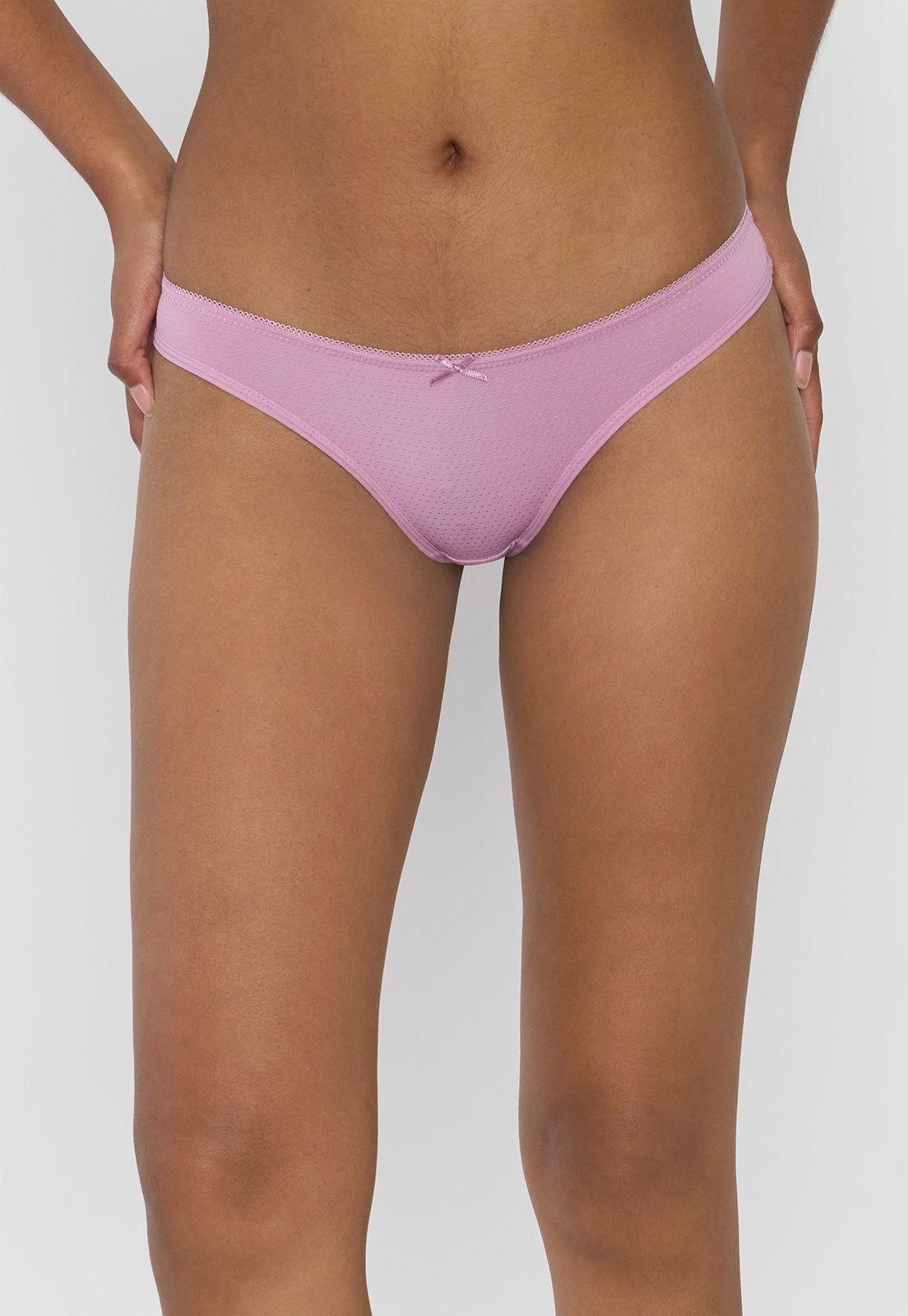 Calzón Mujer Bikini Color Malva Corona-1