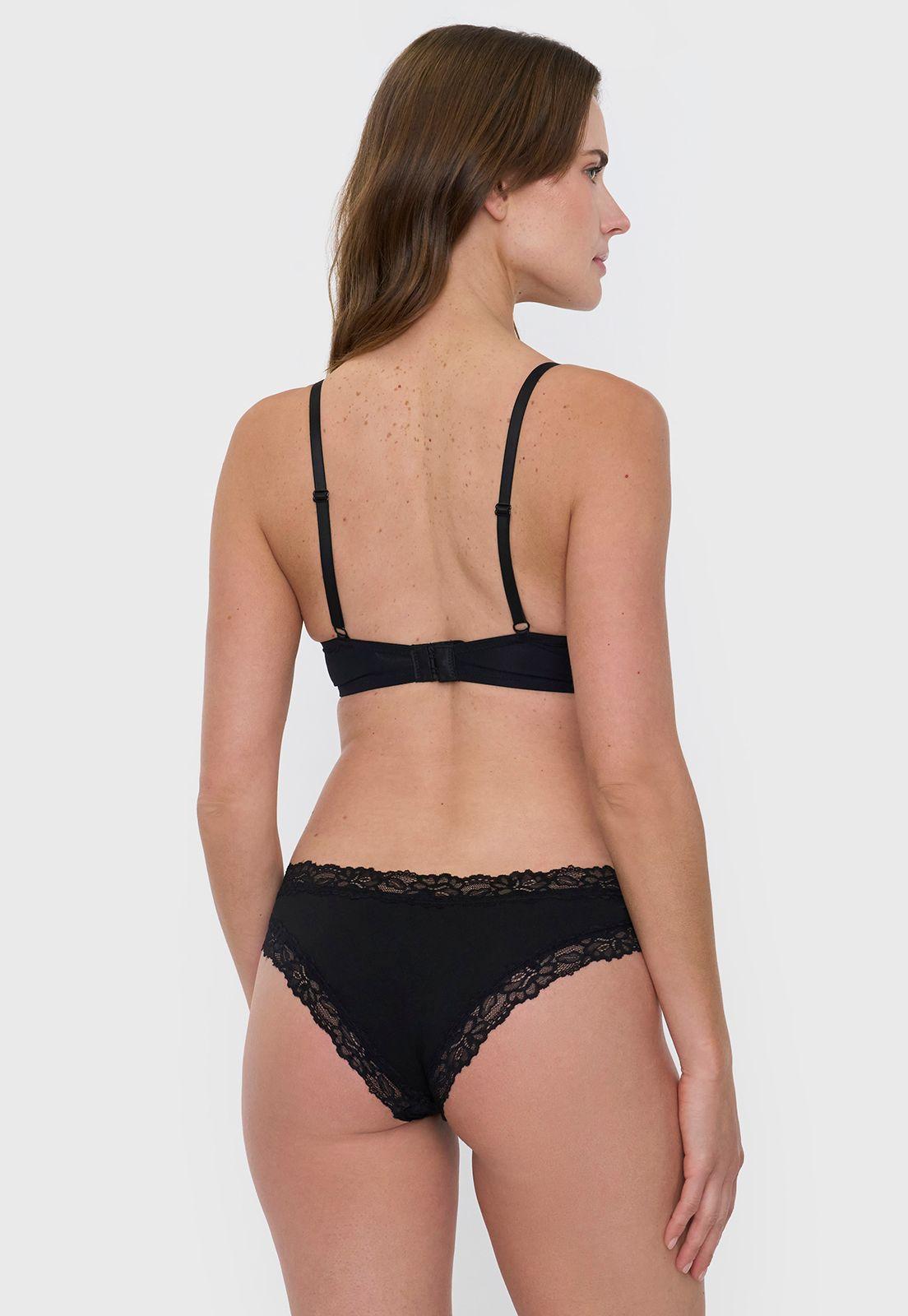 Calzón Mujer Bikini Color Negro Corona-2