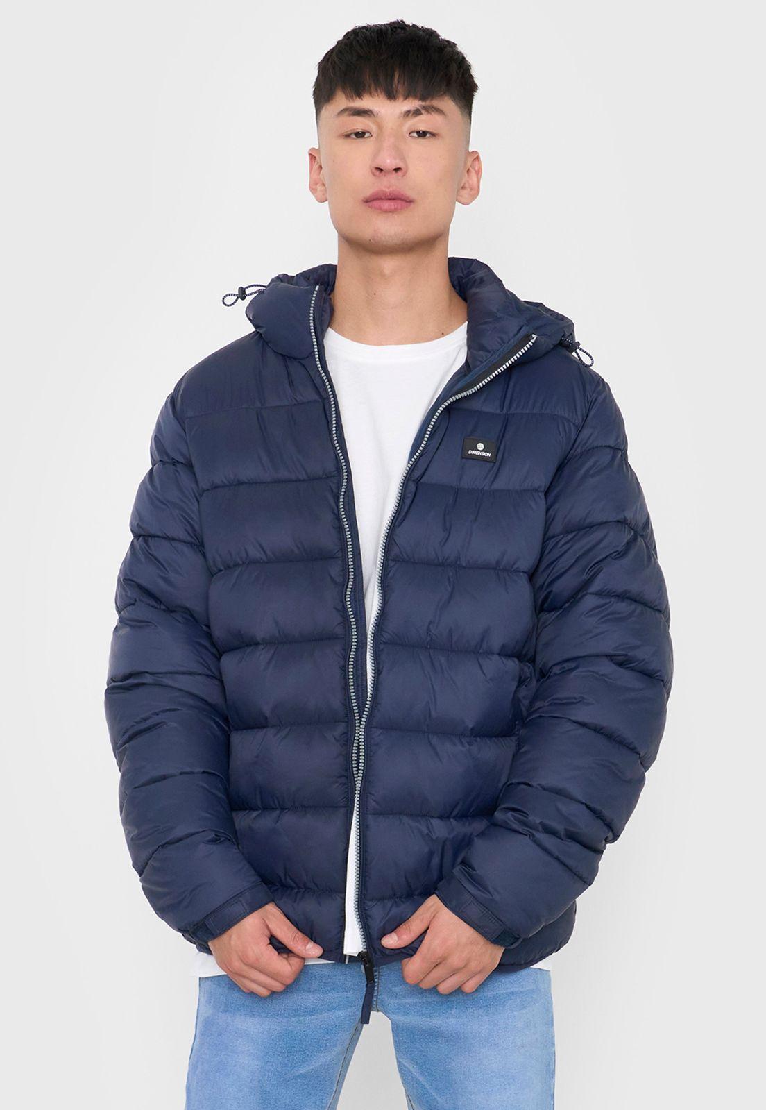 Parka Hombre Lisa Color Azul Oscuro Corona-0