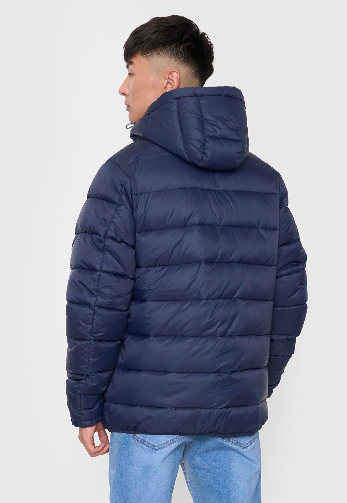 Parka Hombre Lisa Color Azul Oscuro Corona-1