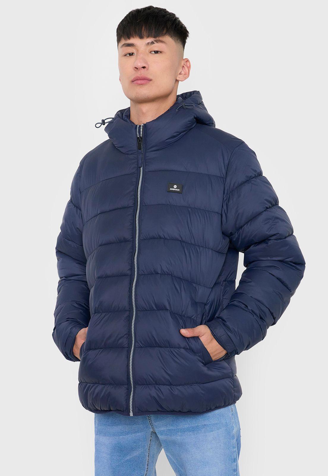 Parka Hombre Lisa Color Azul Oscuro Corona-2