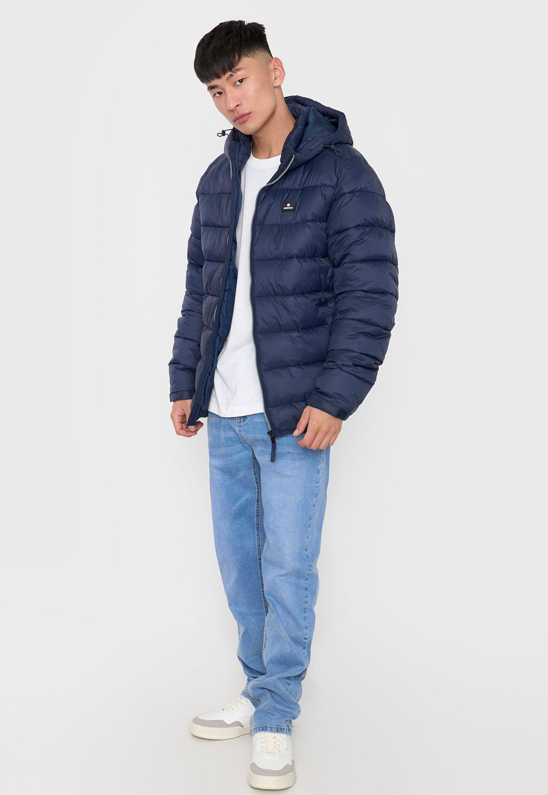 Parka Hombre Lisa Color Azul Oscuro Corona-3