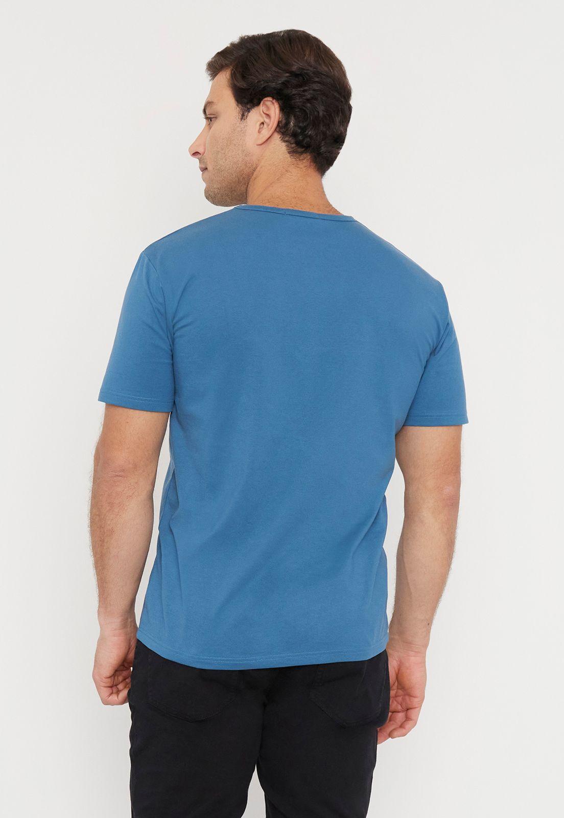 Polera Hombre Fun Focal Print  Navy Corona-1