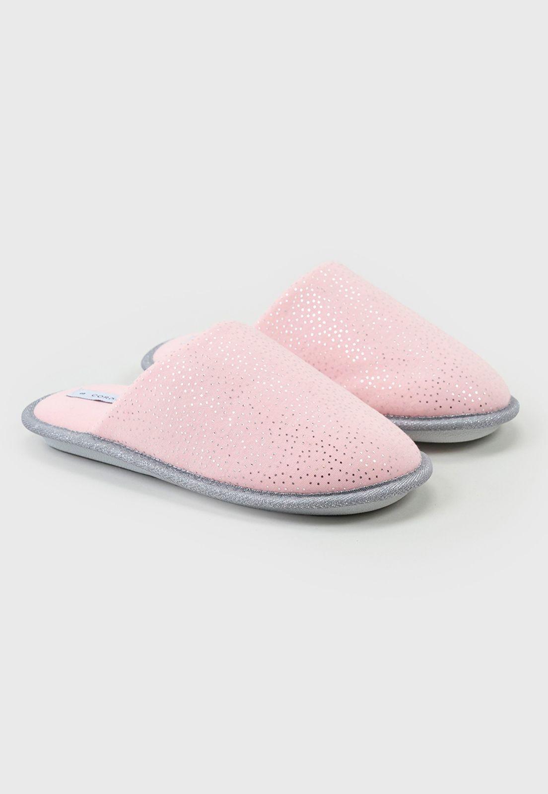 Pantuflas Mujer Rosado Formato Regalable Corona-0