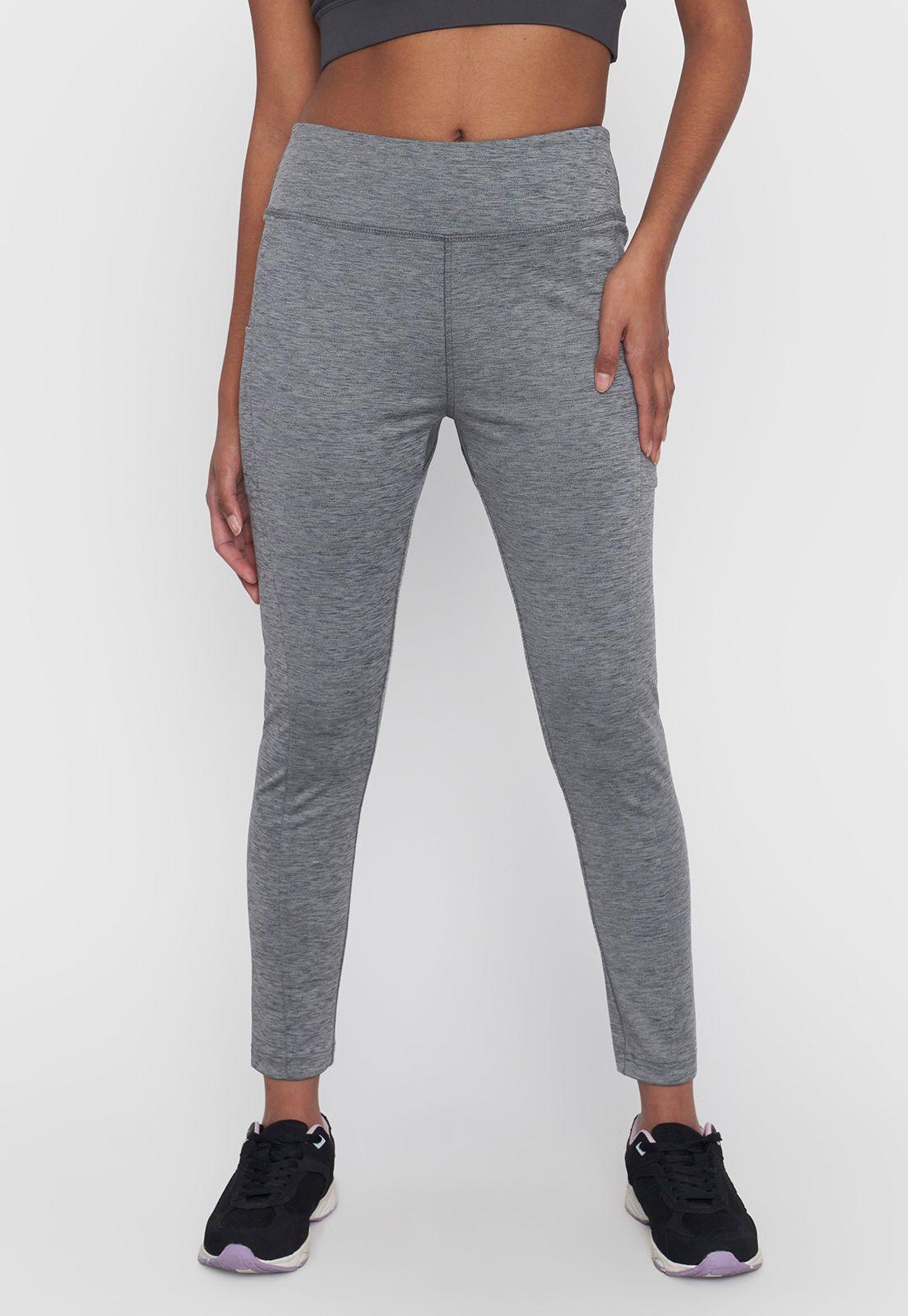 Calza Mujer Deportiva Fullprint Gris Melange Corona-1