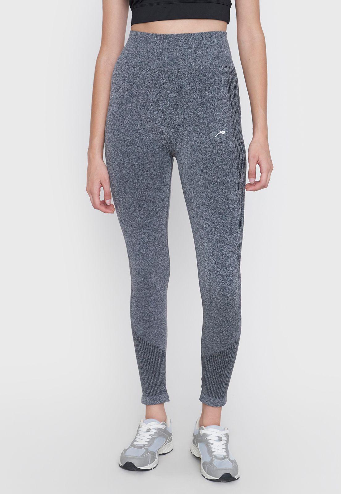 Calza Mujer Deportiva Seamless Charcoal Corona-1
