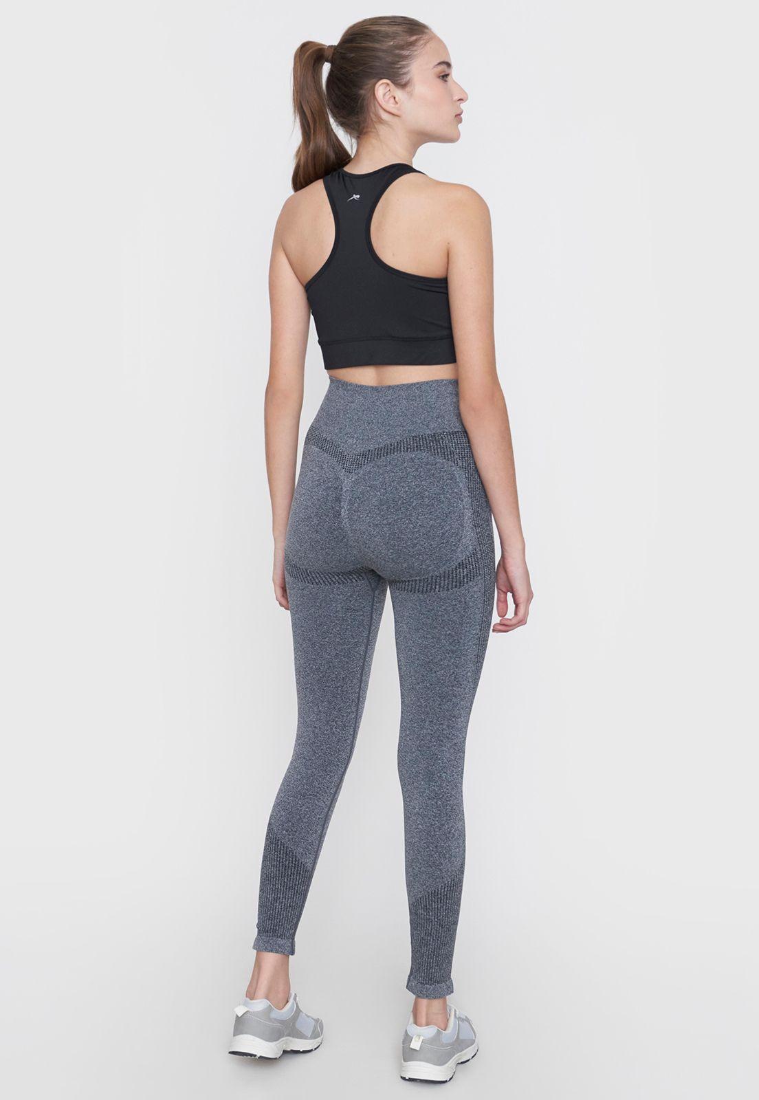 Calza Mujer Deportiva Seamless Charcoal Corona-2