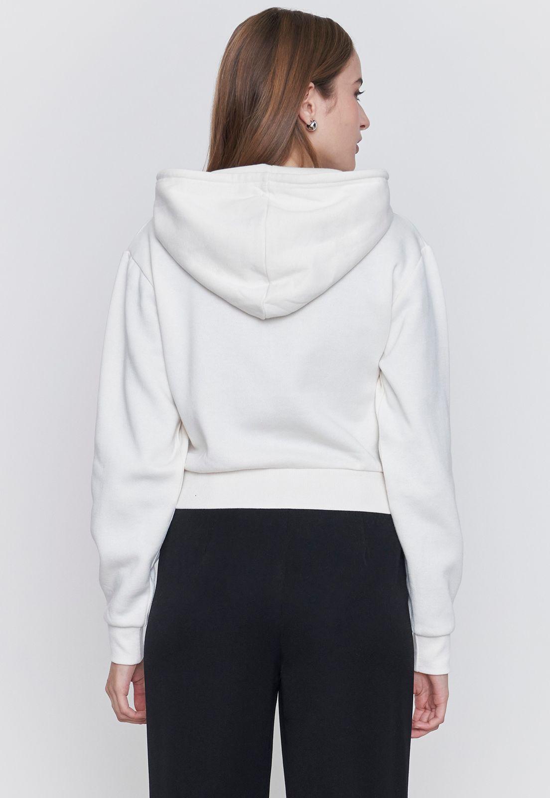 Polerón Mujer Crop Full Zipper Arena Corona-1