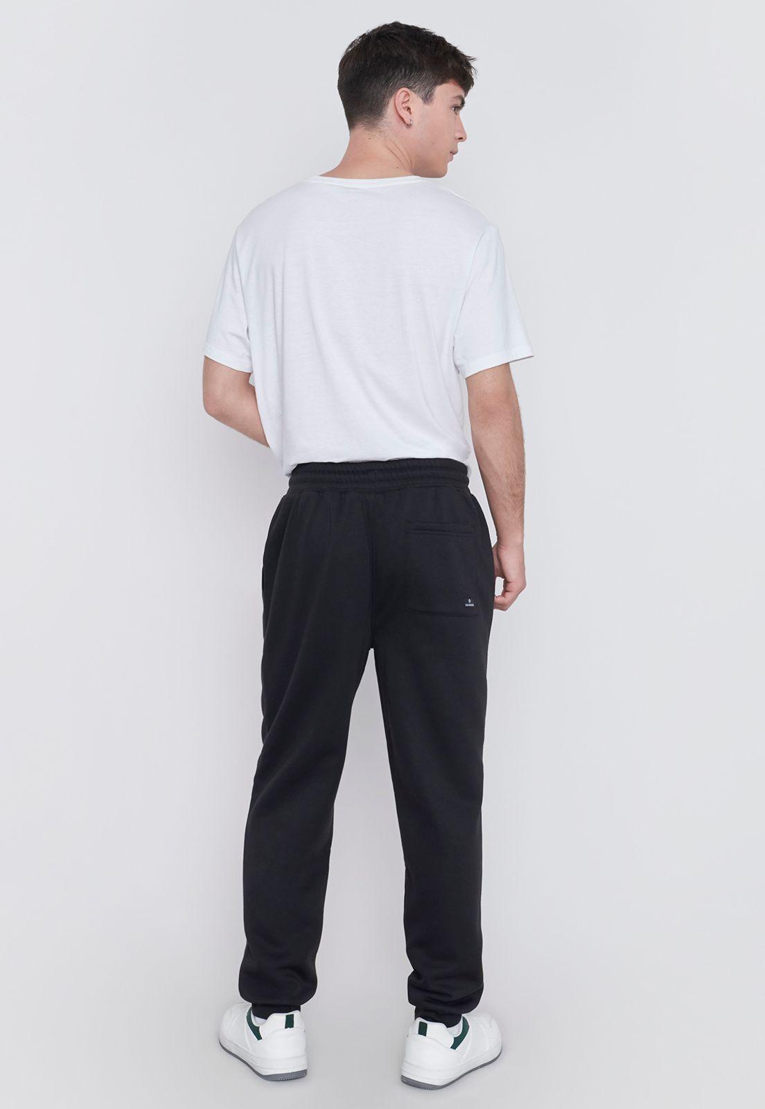 Buzo Hombre Negro Jogger Corona-2
