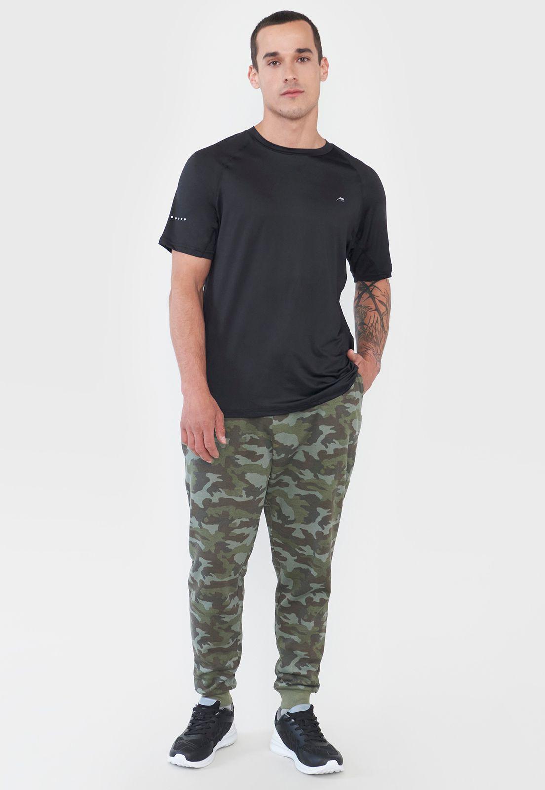 Buzo Hombre Deportivo Jogger Print Verde Corona-0