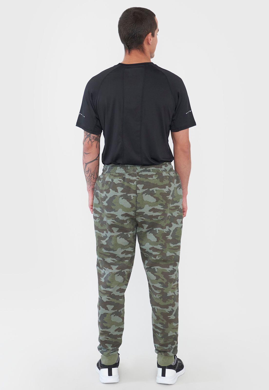 Buzo Hombre Deportivo Jogger Print Verde Corona-2