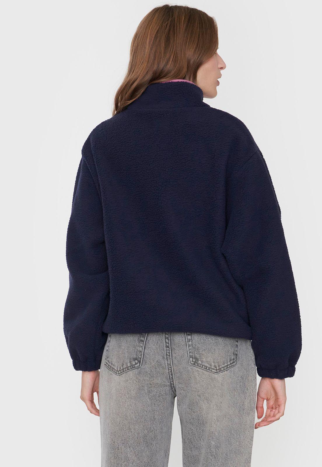 Polerón Mujer Polar Color Block Navy Corona-1