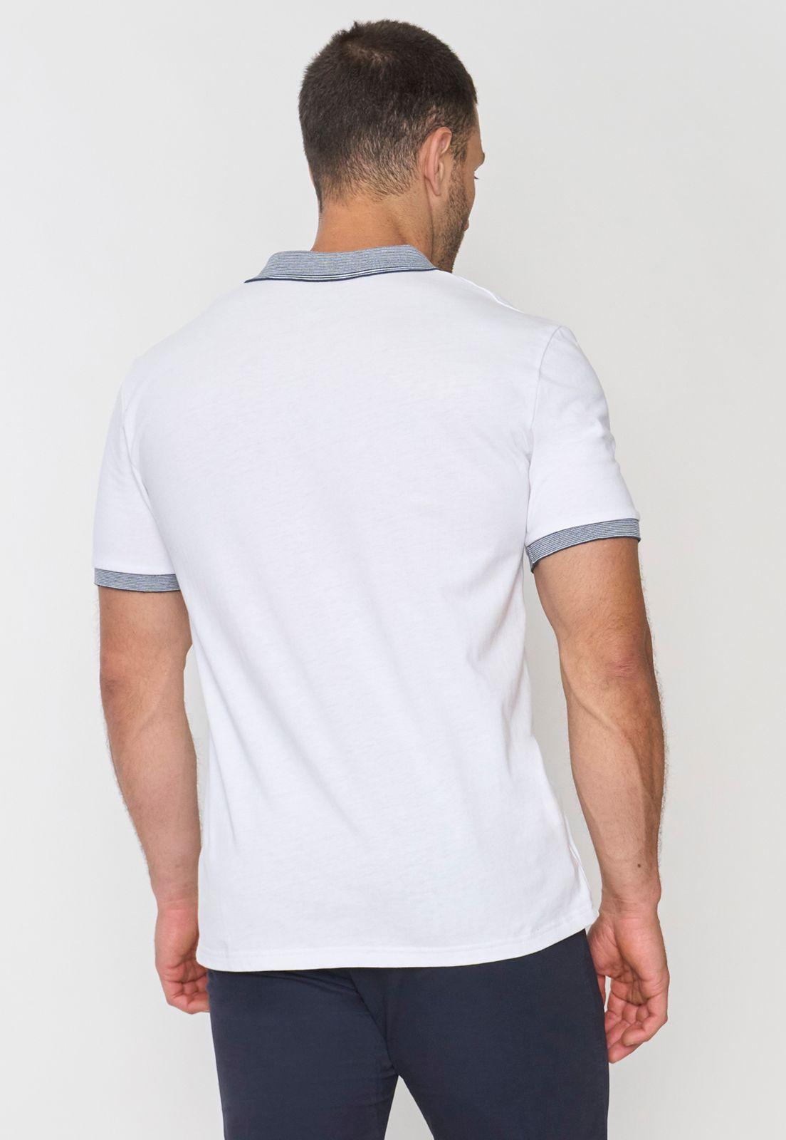 Polera Hombre Preppy Blanco Corona-1