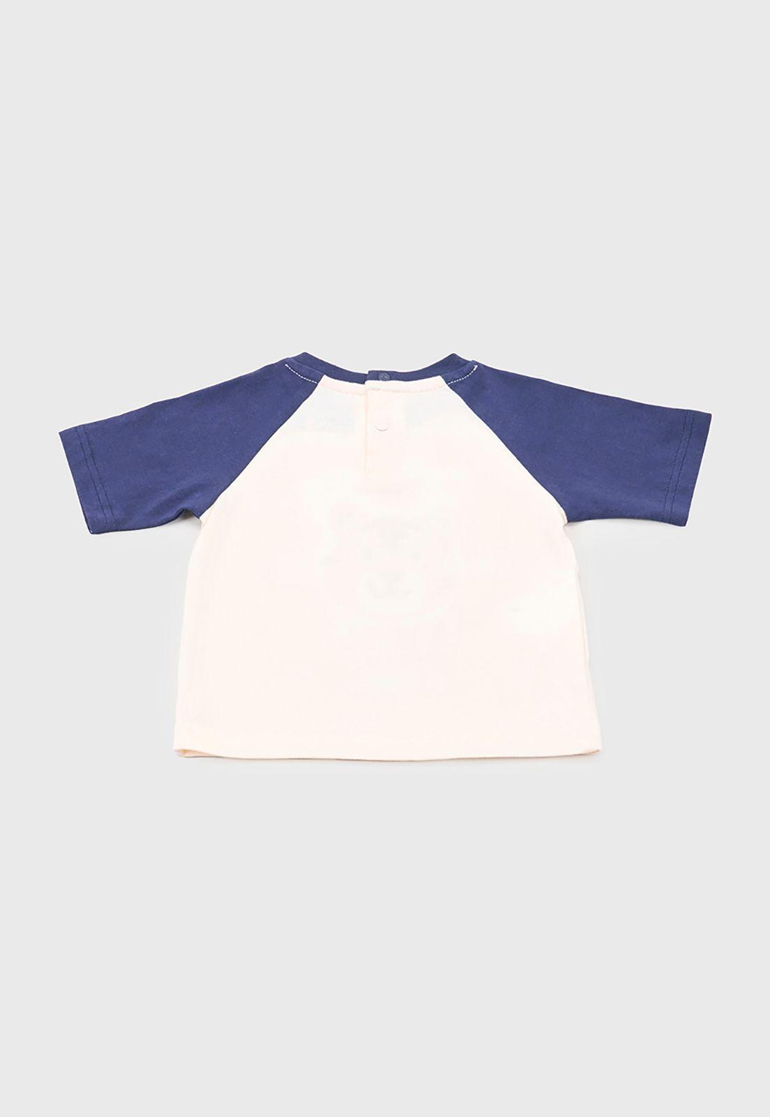 Polera Bebe Niño M/C Interactiva Ecru Corona-1