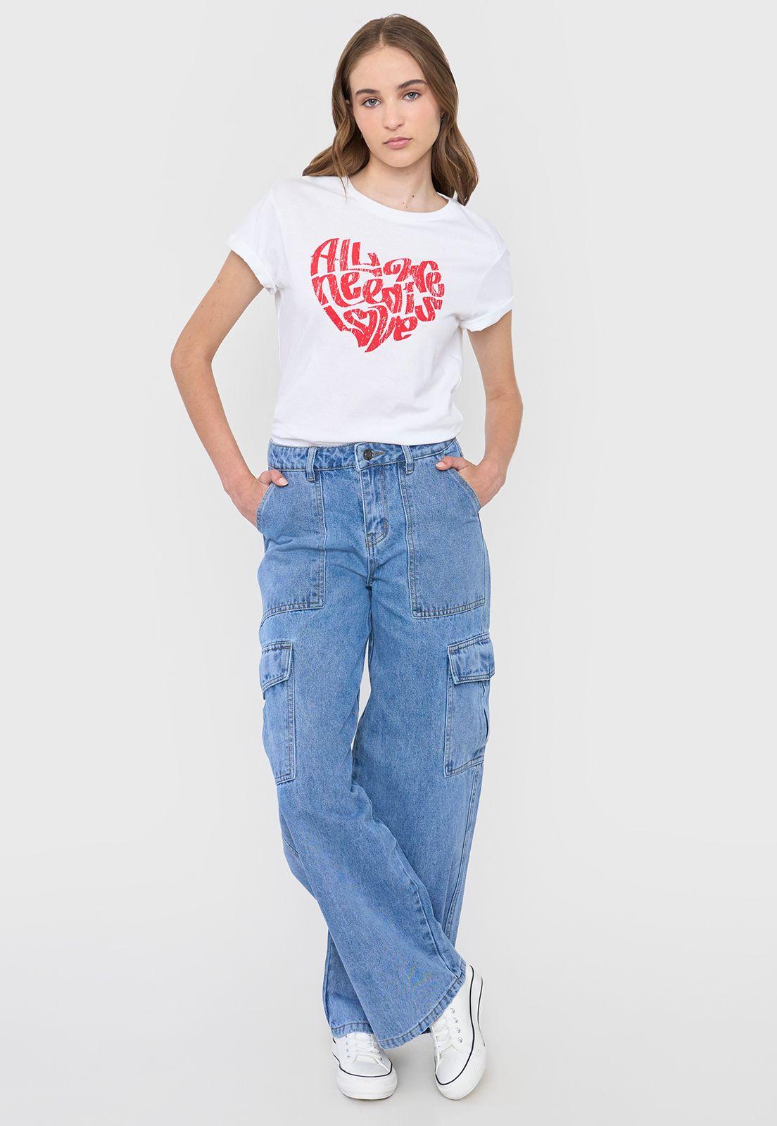Polera Mujer Fun Print Regular Blanco Corona-3