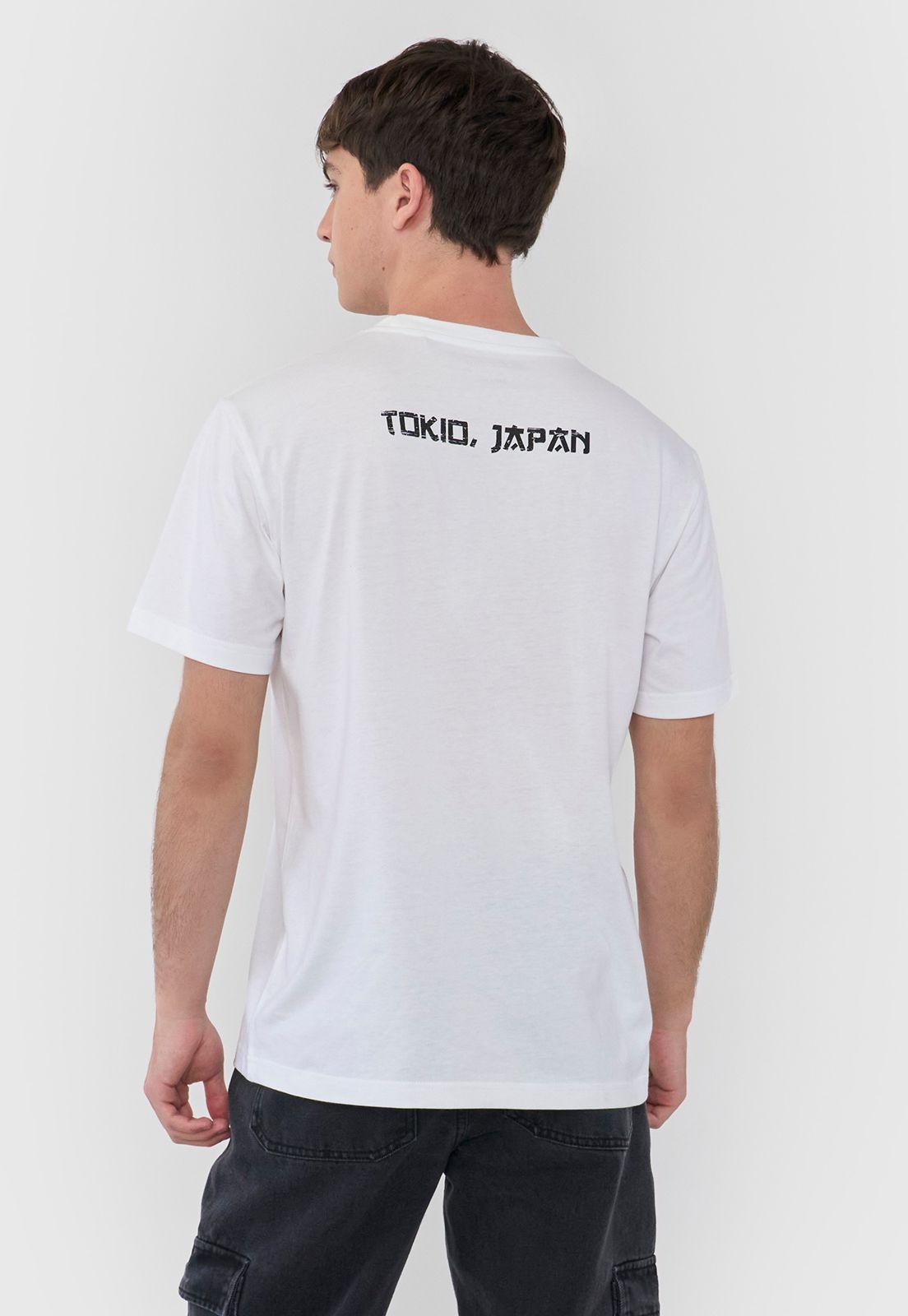 Polera Hombre Asiática Fun Blanco Corona-1
