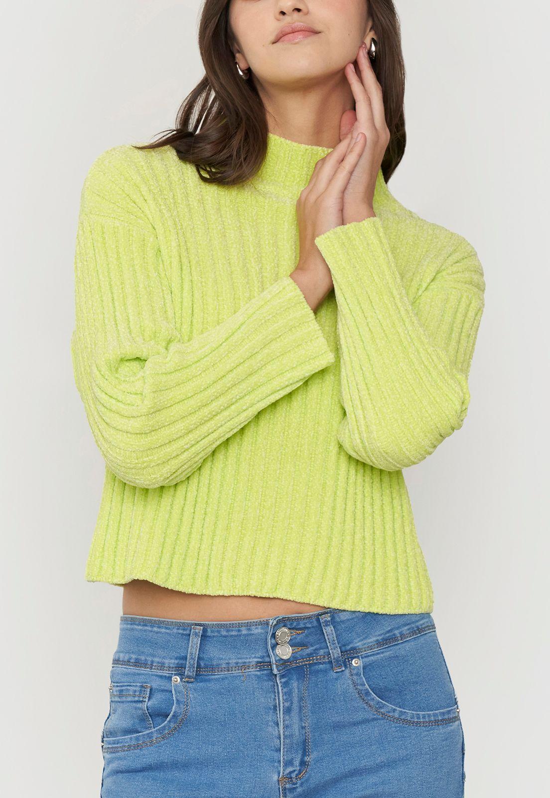 Sweater Mujer Chenille Rib Lima Corona-2