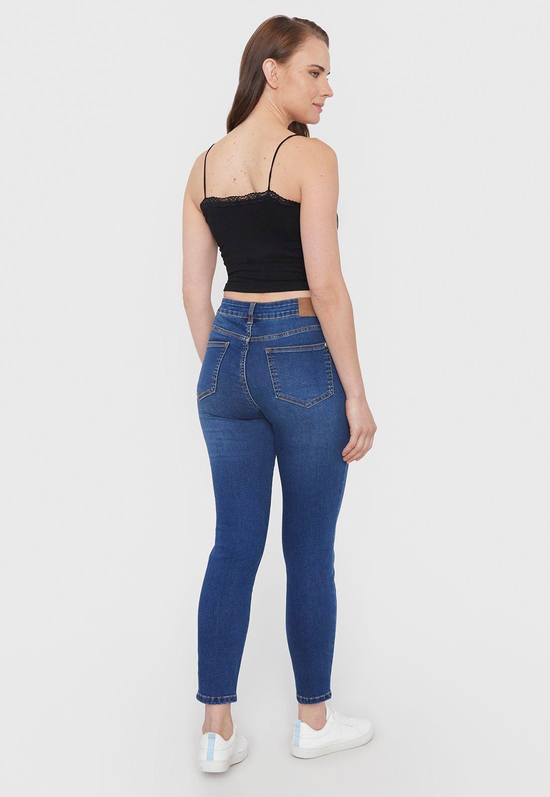 Jeans Mujer Skinny Azul Oscuro Corona-1