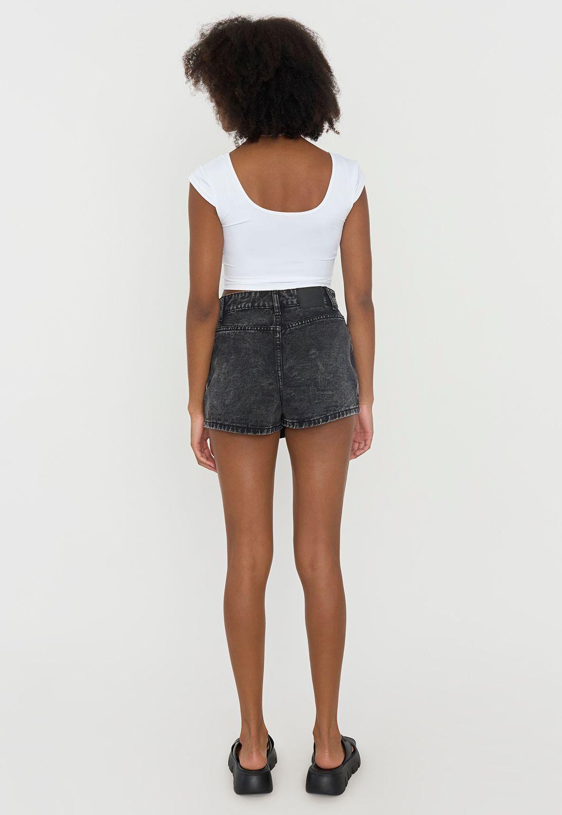 Skort Mujer Básico Negro Corona-2