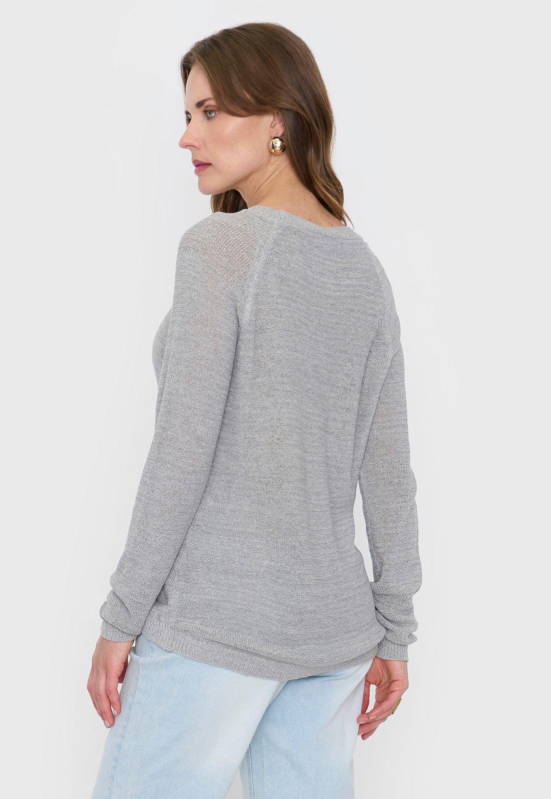 Tejido Mujer Cinta Gris Melange Corona-1