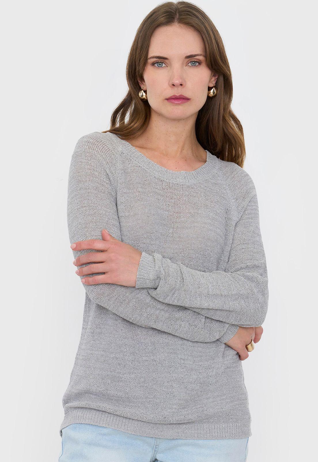 Tejido Mujer Cinta Gris Melange Corona-2